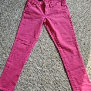 Hot pink J Crew jeans